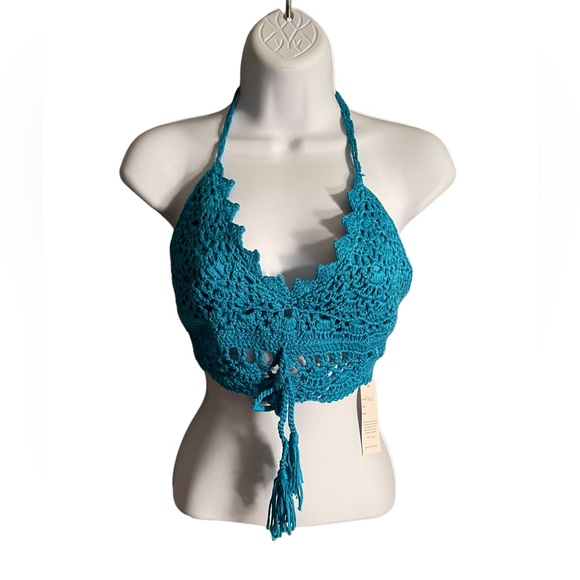 HIPPIE/BOHO CROCHET TOP.  CL/GR02.  1384 - Picture 2 of 2